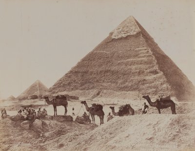 Piramide, Egypte, 1893 door English Photographer